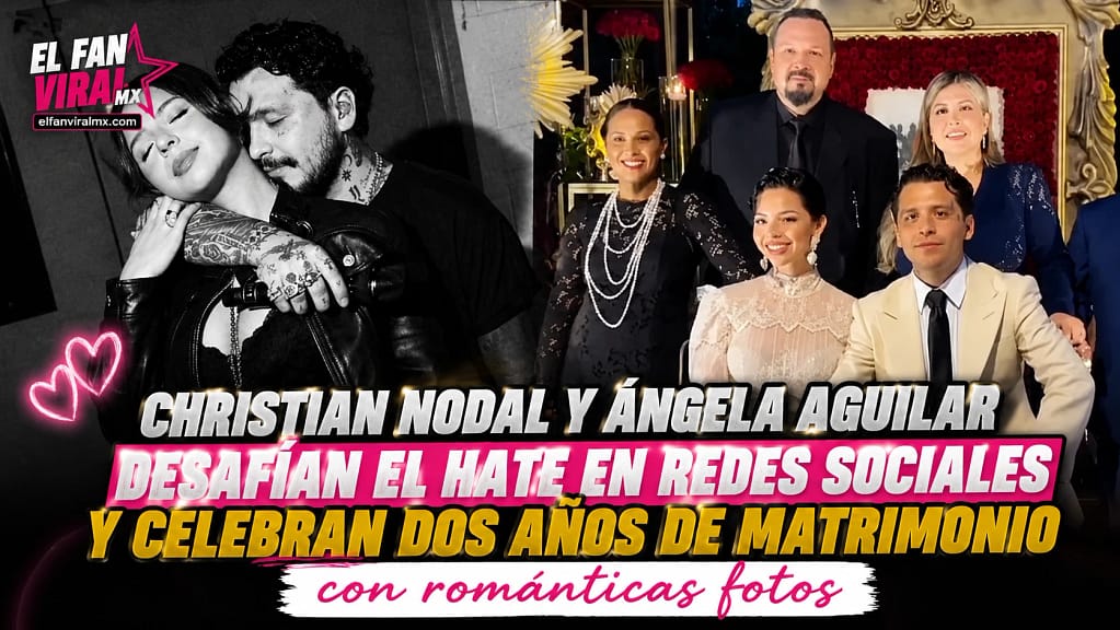 Angela Aguilar y Christian Nodal celebran su segundo Aniversario 1 Christian Nodal y Ángela Aguilar celebran 2 años de matrimonio con románticas fotos.