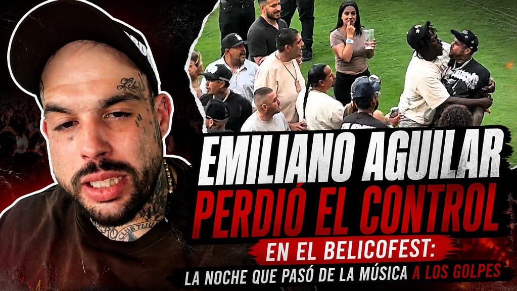 Emiliano Aguilar se pelea en el Belico Fest 2026 1 Emiliano Aguilar se va a los golpes con otro muchacho en el Belico Fest