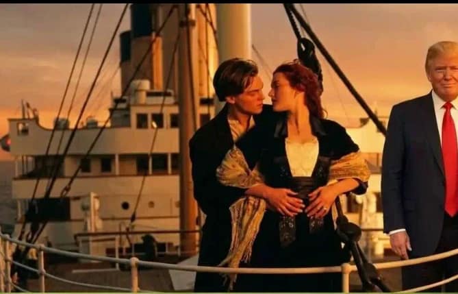 Donal Trump se vuelve tendencia en Redes Sociales y los Memes no paran 7 Donald Trump en meme de Titanic junto a Jack y Rose